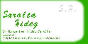 sarolta hideg business card